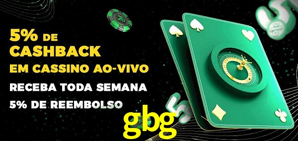 Promoções do cassino ao Vivo gbg
